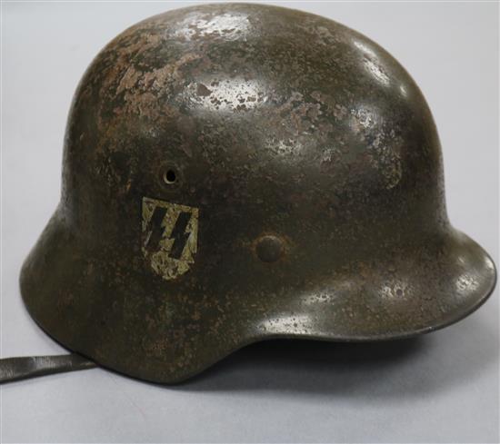 A German SS helmet